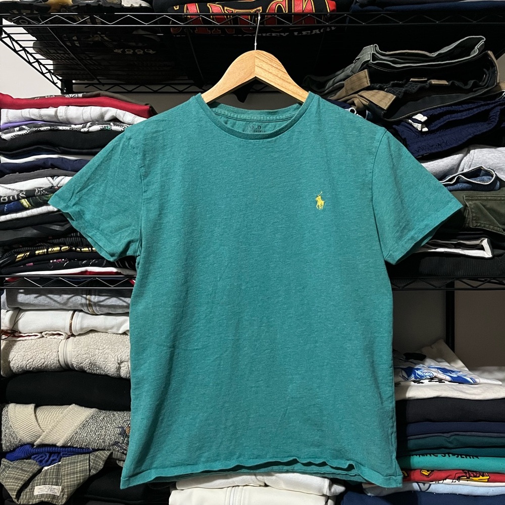 Polo by Ralph Lauren Men's Teal Short Sleeve Tee